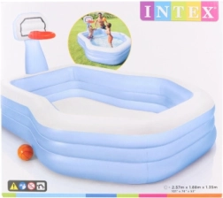 Täispuhutav mängukeskus korvpallirõngaga