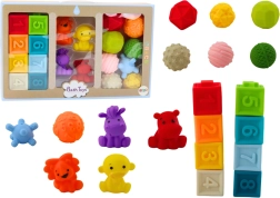 Soft Educational Bath Blocks - Animals and Shapes