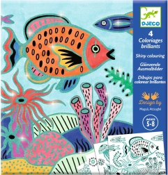 Djeco Glittery Coloring Under the Sea