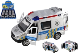Plastist politseiauto 15 cm valguse ja heliga, inertsajamiga