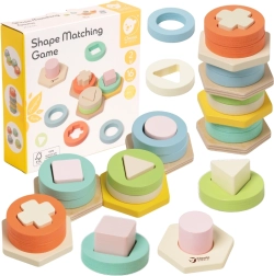 Montessori Tower for Sorting Shapes and Colors CLASSIC WORLD
