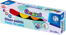 ASTRA CREATIVO glass paints 12×20 ml