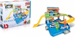 Bburago Street Fire garaaž autoservise ja autoga 1:43