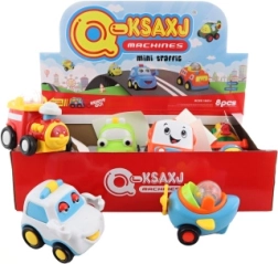Baby Pull-Back Vehicles – Set of 8