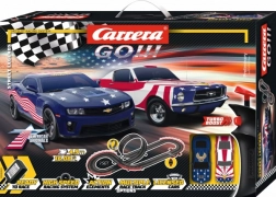 Carrera GO Street Legends autorada 1:43 koos loopingu ja Ameerika muskelautodega
