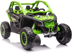 Laste akutoitel buggy Can-Am RS 4x4, roheline