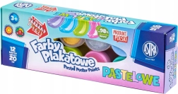 ASTRA pastelsed guašivärvid 12×20 ml (2 metalliktooni)