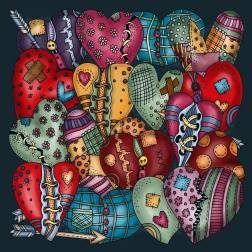 Ruutpuzzle Palapeli Süda, 251 tükki