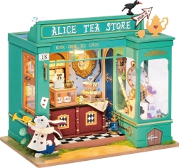 ROBOTIME Rolife DIY majake: Alice’i teepood LED-valgustusega