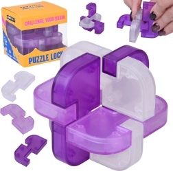 Loogiline 3D pusle Puzzle Lock – lilla kuubik