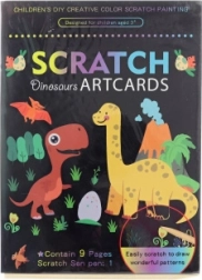 Kraabitavad pildid dinosaurusid, komplekt 9 tk