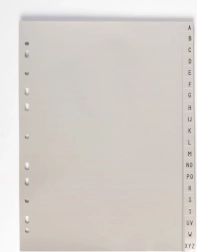 Divider A4 A-Z Gray