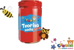 Creative set in a plastic jar 12 × 21 cm