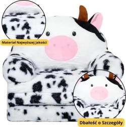 Laste kokkupandav tugitool Lehm 3-astmeline mustvalge