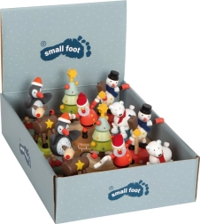Small foot jõulu- ja talveteemaline tantsiv puidust figuur
