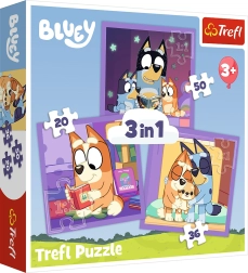 Puzzle TREFL Tutvu Blueyga 3‑ühes