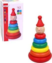 Puidust rõngad pulgal 17 cm