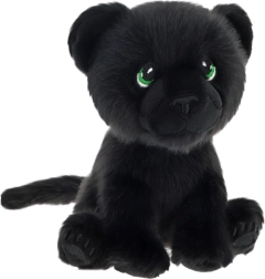 Keeleco plush panther made from recycled materials 14 cm