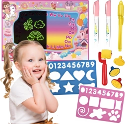 Woopie water drawing mat 2-in-1 XXL 100 × 70 cm with glowing effect