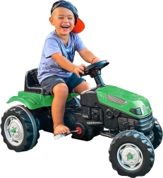 Pedaaltraktor WOOPIE Farmer GoTrac vaiksete ratastega