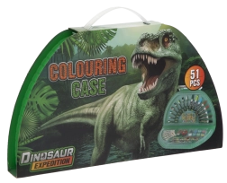 Semi-circular Dino Art Case – 51 pieces