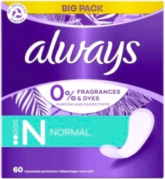 Always Normal pesukaitsmed ilma lõhnaaineta 60 tk