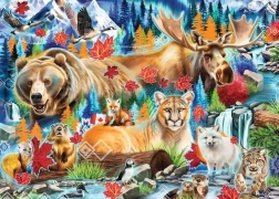 Wild Predators of Canada Puzzle 1000 Pieces RAVENSBURGER