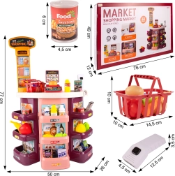 Supermarket tarvikutega, 44 osa