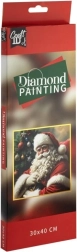 Diamond painting Santa 30 × 40 cm