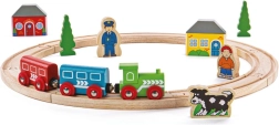 Bigjigs Rail minu esimene puidust rongirada, 19 osa