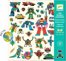 DJECO metallikleebised robotid