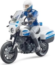 Bruder politseimootorratas Ducati Scrambler koos sõitjaga