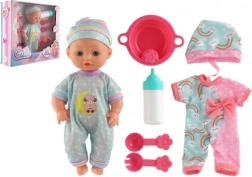 Beebinukk kõva kehaga ja lisatarvikutega, 25 cm