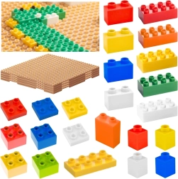 Masterkidz Building Blocks STEM Set 135 pcs with Accessories for Panel 4 pcs