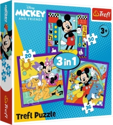 Pusle 3in1 Mickey Mouse ja sõbrad (20, 36, 50 tükki) Trefl
