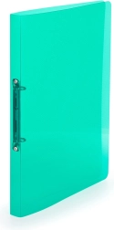 A4 Polypropylene Binder with 2 Rings Lines Green