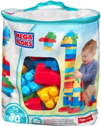 Mega Bloks suur klotsikott – sinine (80 tk)
