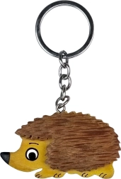 Wooden Keychain Hedgehog