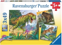 Dinosauruste pusle 3×49 tükki