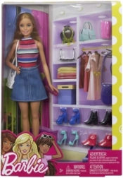 Barbie doll with stylish shoes and accessories