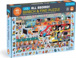 Mudpuppy Puzzle Train Station – seek-and-find puzzle, 64 pieces