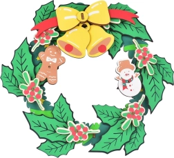 Woodcraft wooden 3D puzzle Christmas wreath
