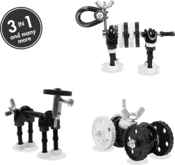 Ehituskomplekt The OffBits ZebraBit – loov metallist konstruktsioonikomplekt 3in1