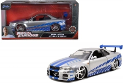 Metallist auto mudel 2002 Nissan Skyline GT‑R R34 1:24 Kiired ja vihased