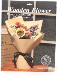 Wooden 3D Assembling Flower