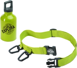 Navir Explora aluminum drinking bottle with belt