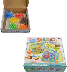 Mosaiik värviliste etteantud kujunditega, 96 tükki