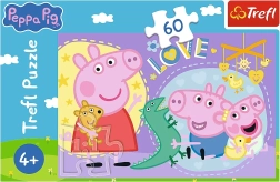Pusle 60 tükki Õnnelik põrsas – Peppa Pig