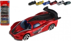 6 võidusõiduautokese komplekt – metall ja plast, 8 cm, vaba liikumine