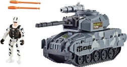 Tank sõjaväefiguuri ja toimiva suurtükisüsteemiga